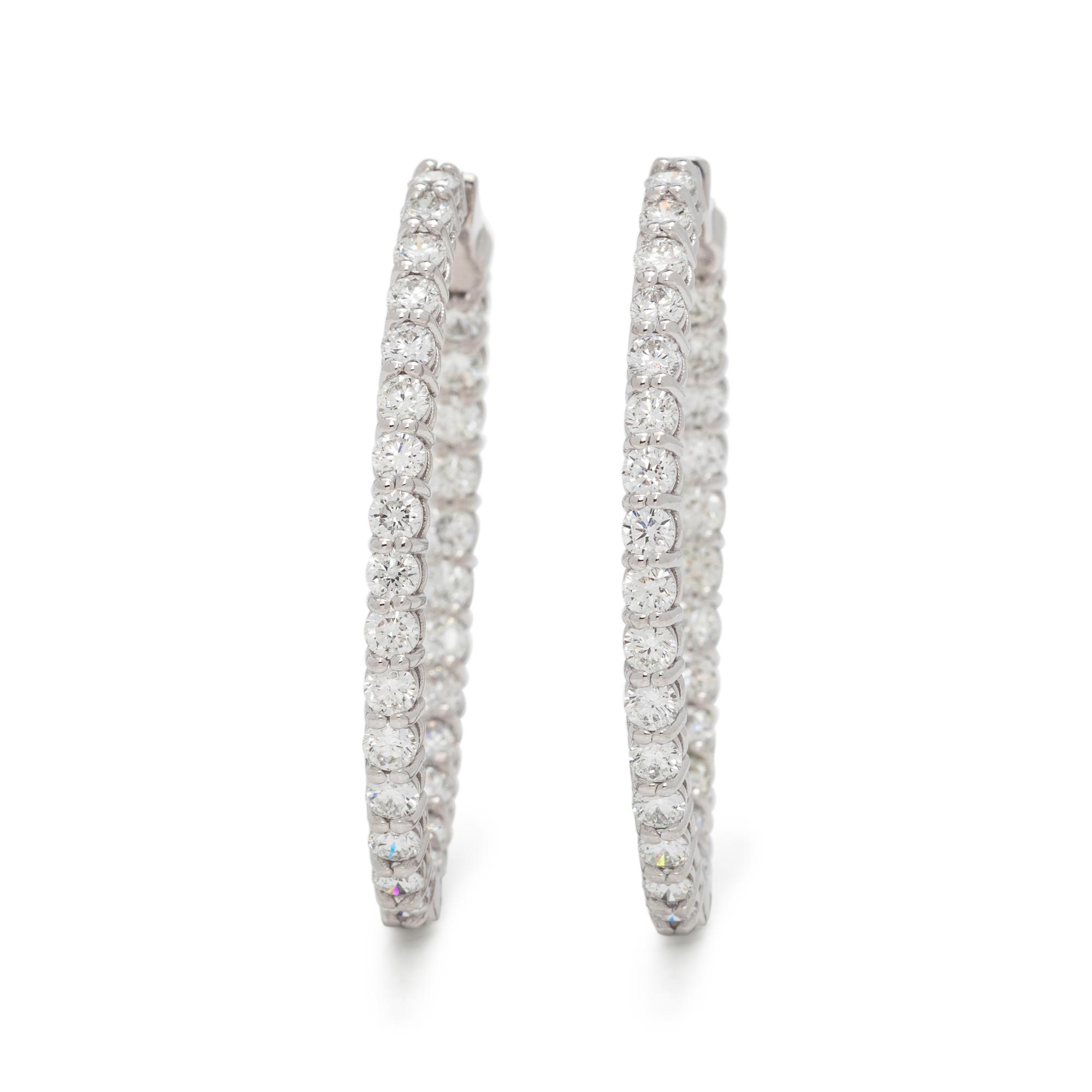 DIAMOND HOOP EARRINGS