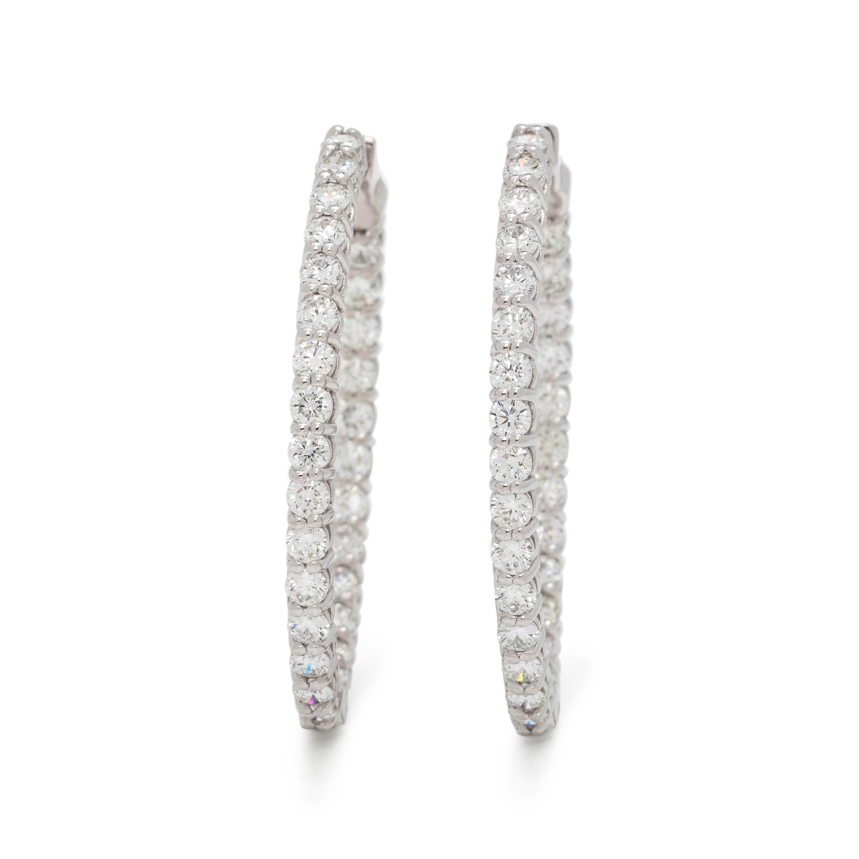 DIAMOND HOOP EARRINGS