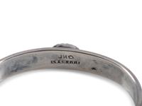 Slender Silver and Turquoise Cuff Bracelet