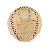 A 1930 Cleveland Indians Team Signed Autograph Baseball (PSA Auction Letter),