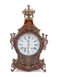 A Louis XV Painted Tôle Bracket Clock