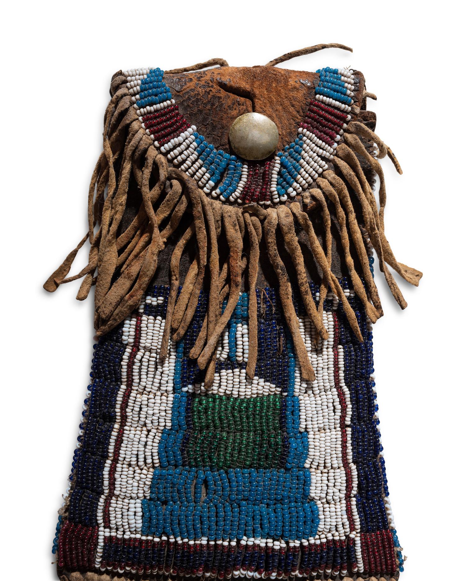 Kiowa Beaded Hide Strike-a-Light Case