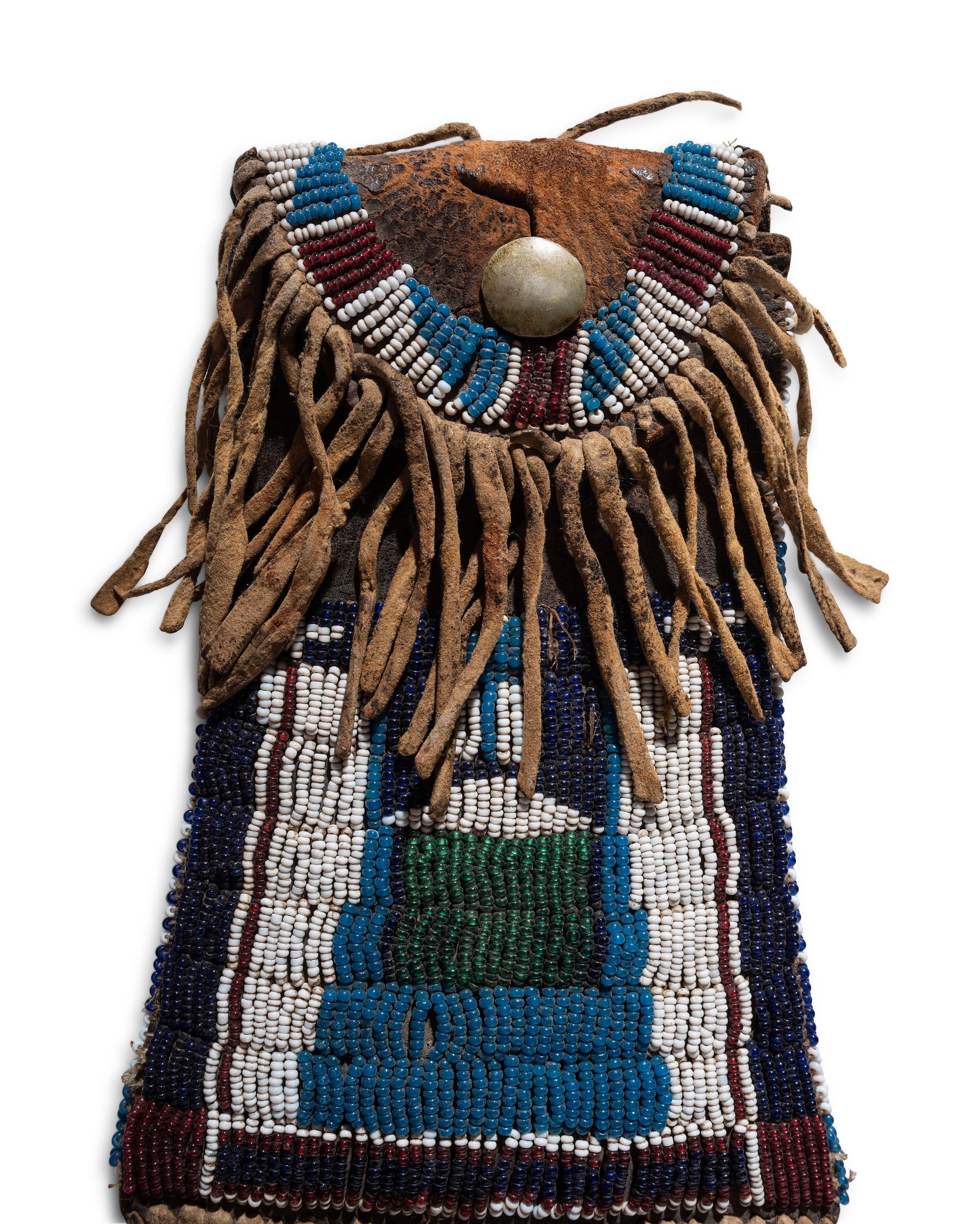 Kiowa Beaded Hide Strike-a-Light Case