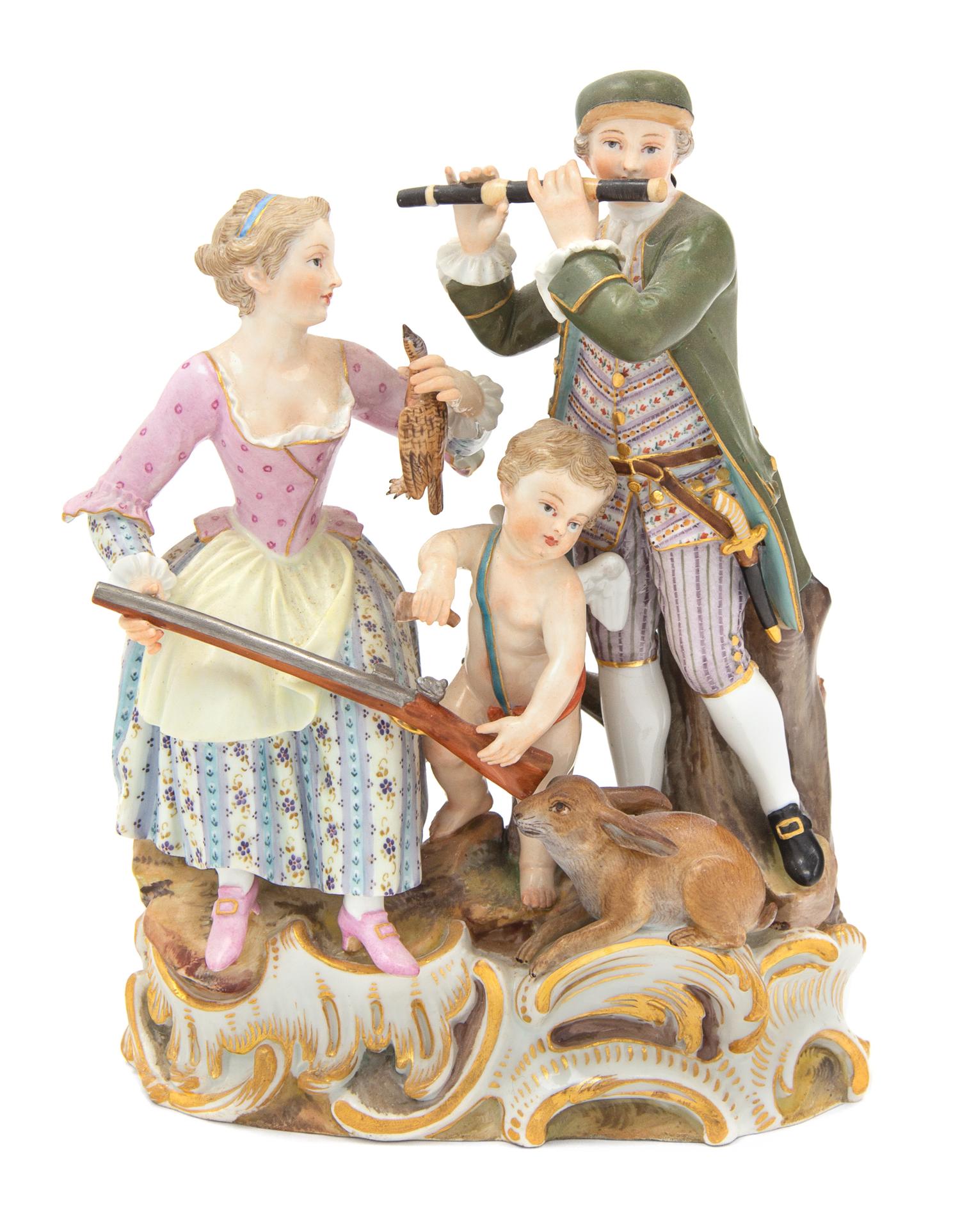 A Meissen Porcelain Figural Group