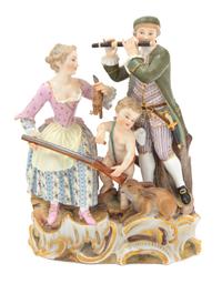 A Meissen Porcelain Figural Group