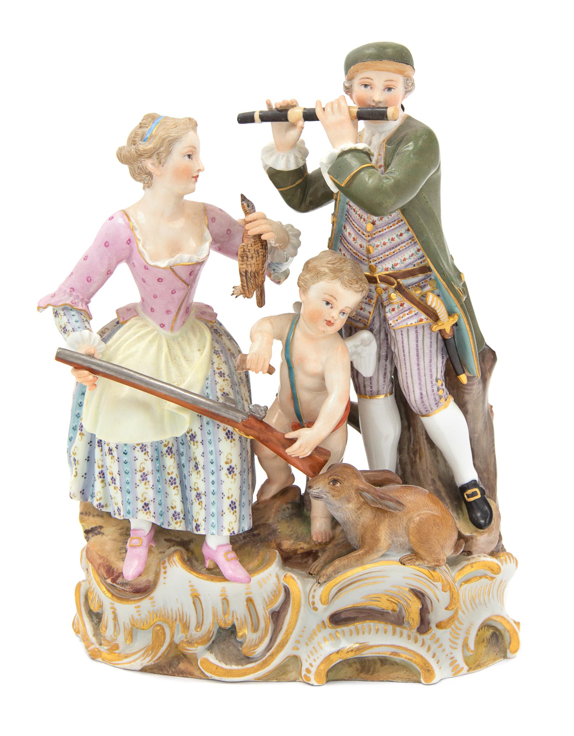 A Meissen Porcelain Figural Group