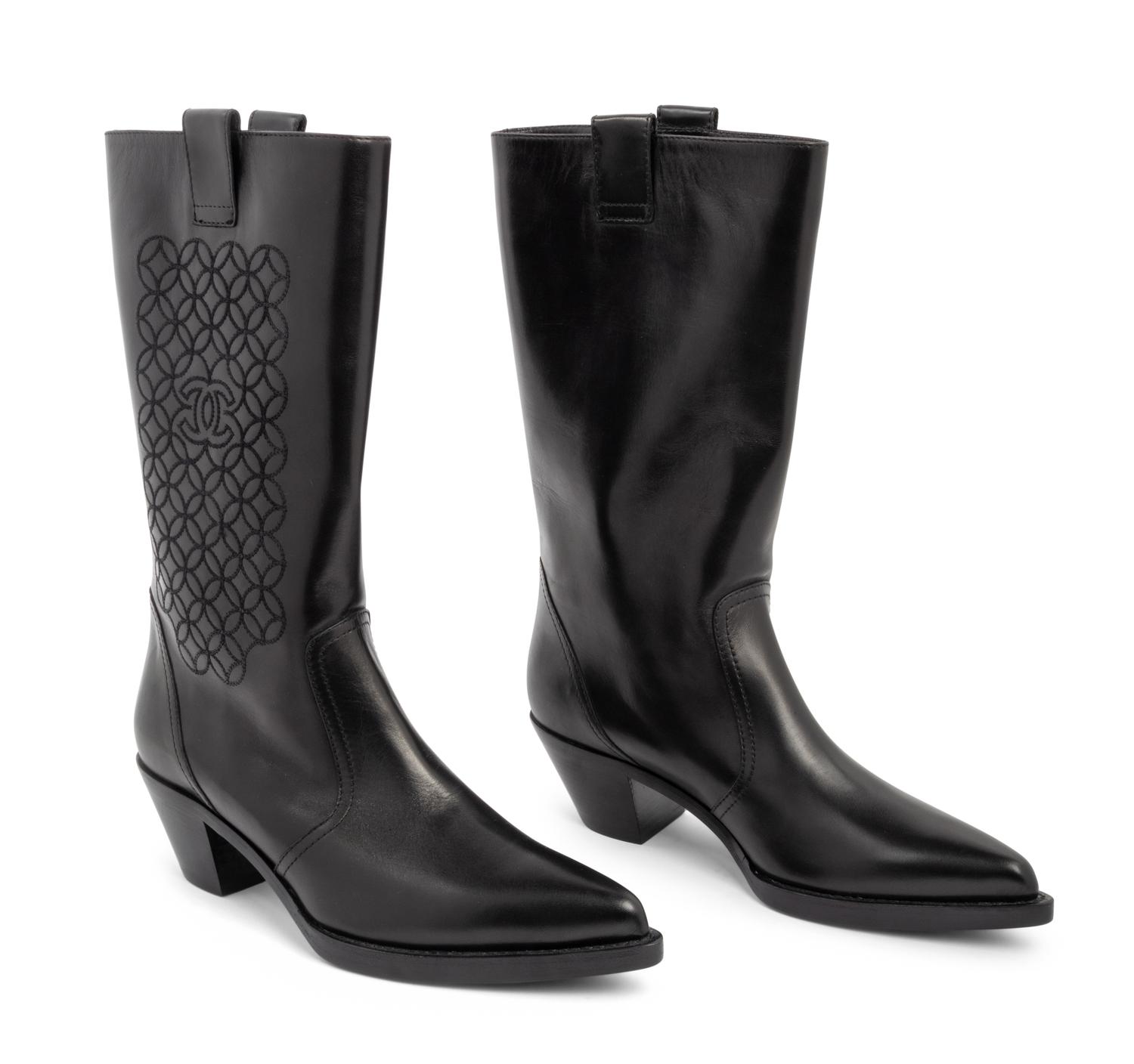 Chanel Cowboy Boots, c. 2010-2020