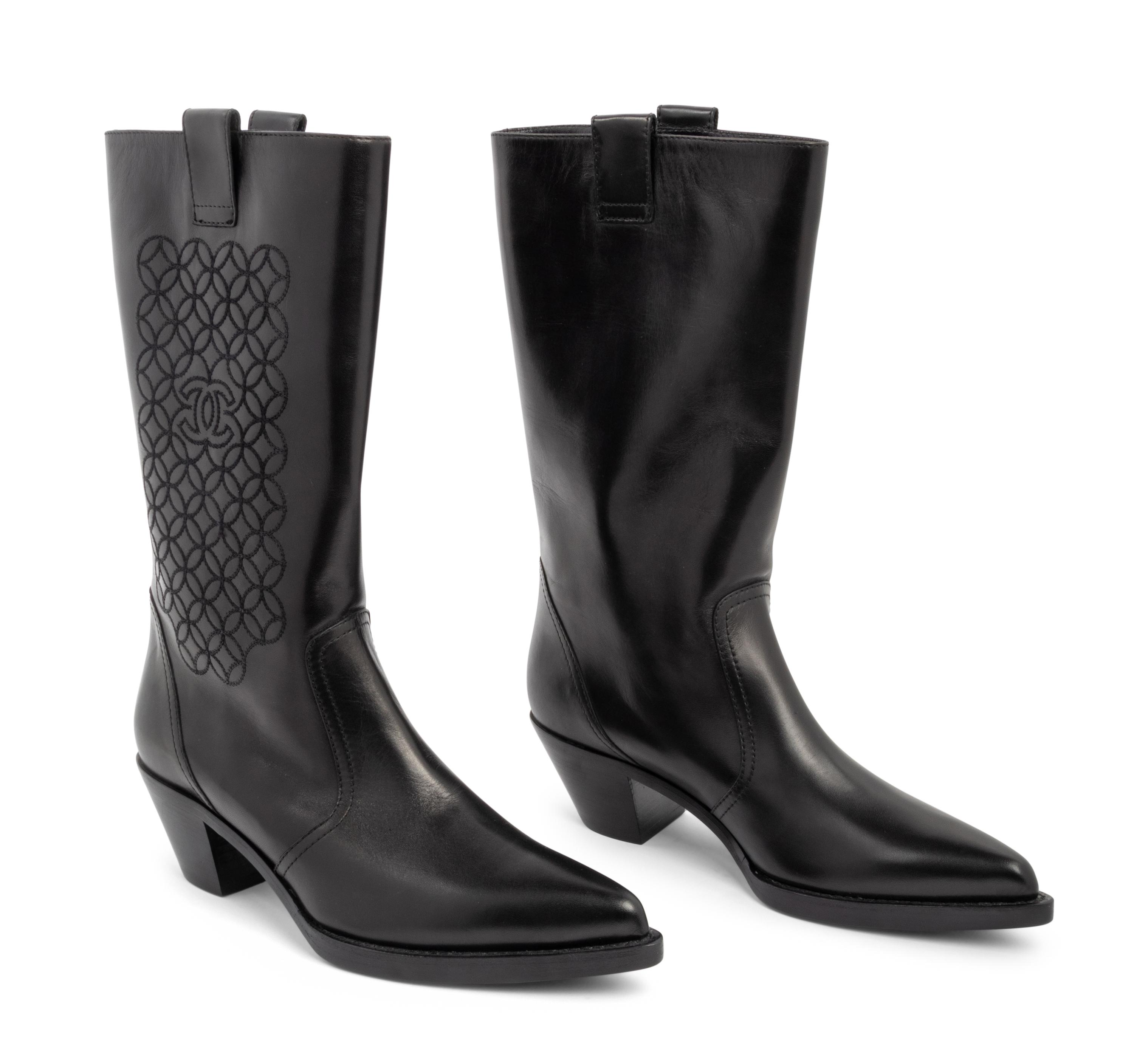 Chanel Cowboy Boots, c. 2010-2020