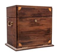 An Edwardian Inlaid Mahogany Tantalus