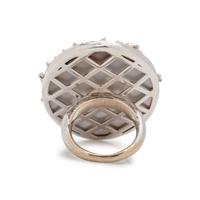 MOTHER-OF-PEARL AND DIAMOND RING