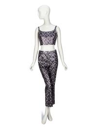 PRADA, FLORAL BROCADE ENSEMBLE