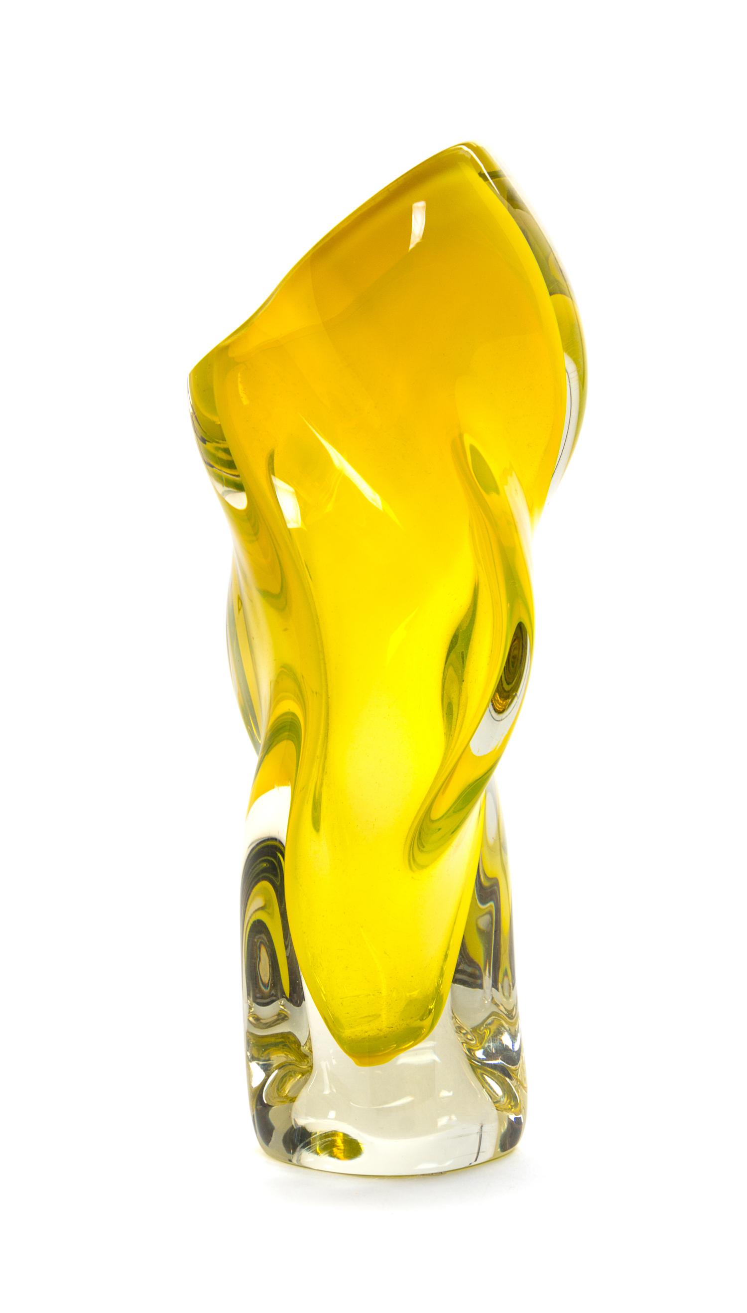A Studio Glass Vase Height 9 inches. — JOSEPH BECKER