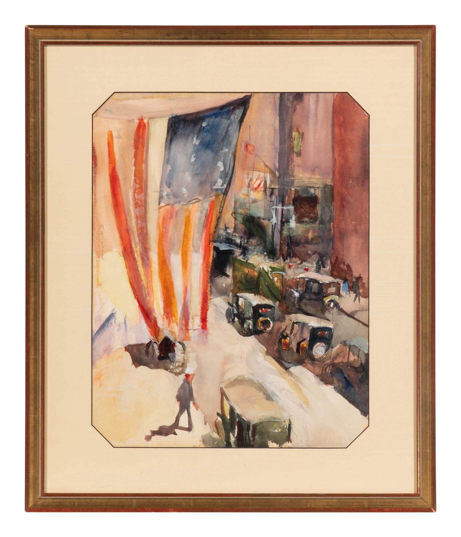 The Flag (New York Street Scene)