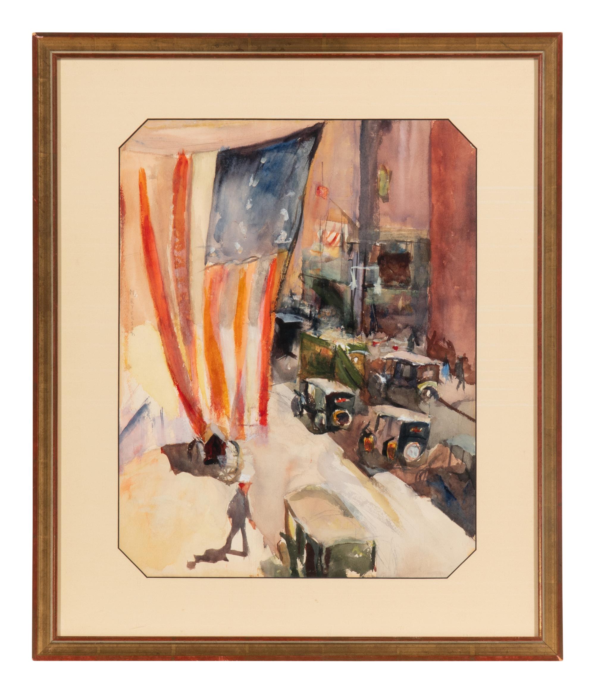 The Flag (New York Street Scene)