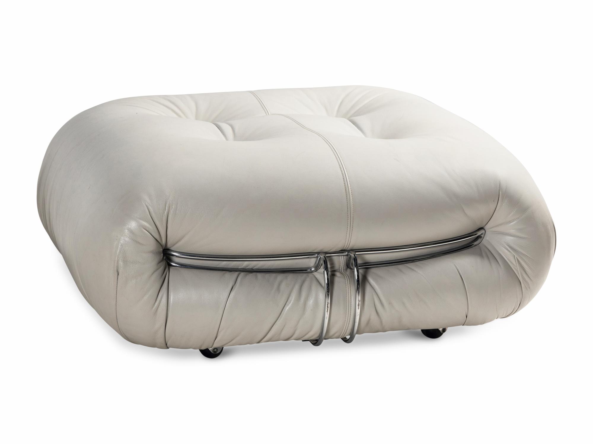 Large Soriana Sofa and Ottoman Cassina, Italy 1970