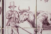A Pair of Delftware Tile Plaques