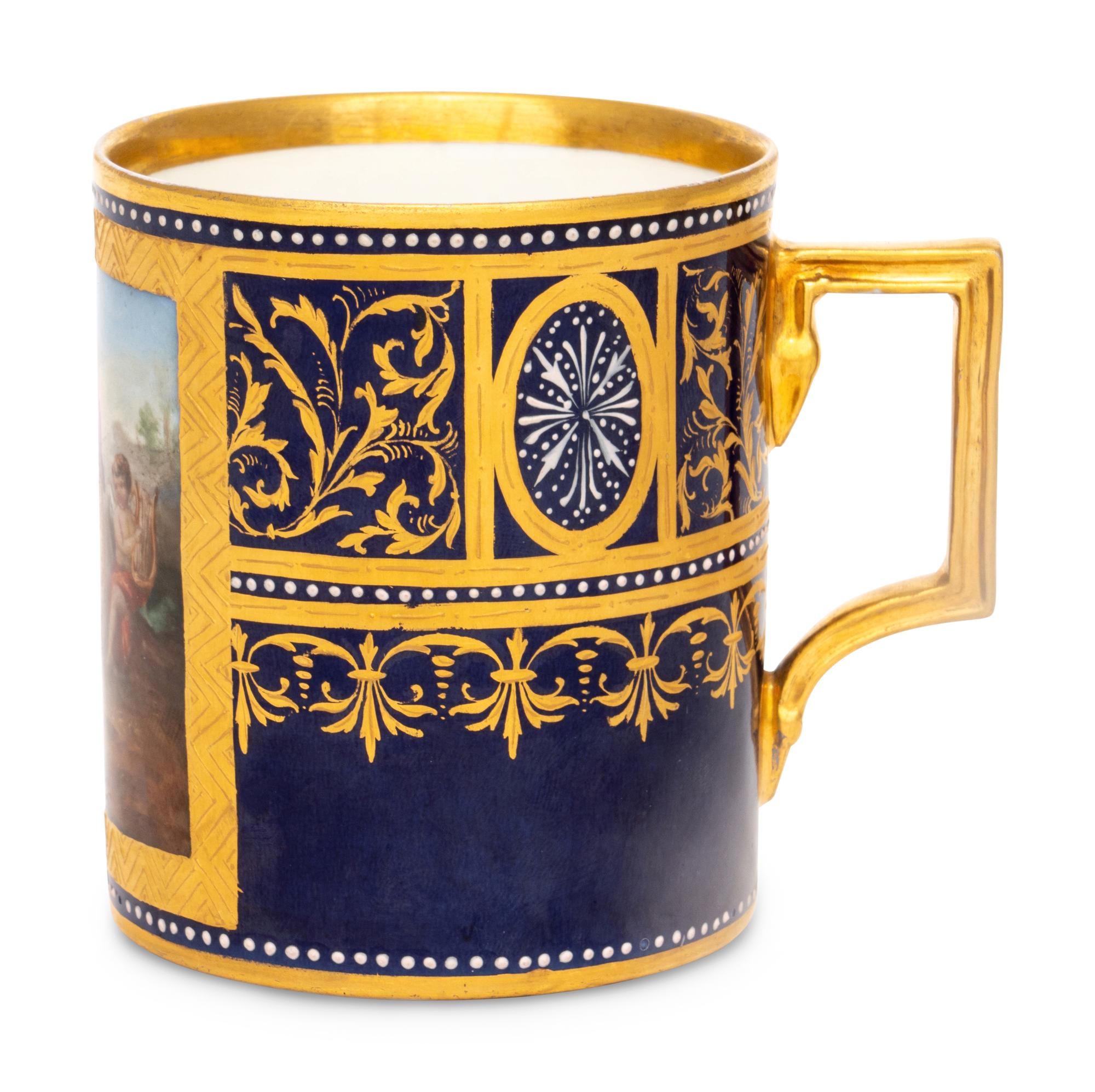 A Vienna Porcelain Coffee Can