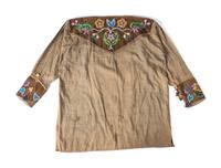 Great Lakes Linen Shirt, with Beaded Front