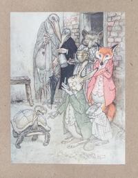 (WEITZ-COLEMAN; RACKHAM, ARTHUR) AESOP. Aesop's Fables. London, 1912. Finely bound by Herbie Weitz. Limited edition, signed.
