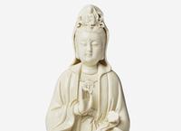 A Chinese Dehua Porcelain Figure of Guanyin Seated