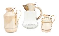 Three Water Pitchers Height of tallest 10 1/4 inches. — 20TH CENTURY