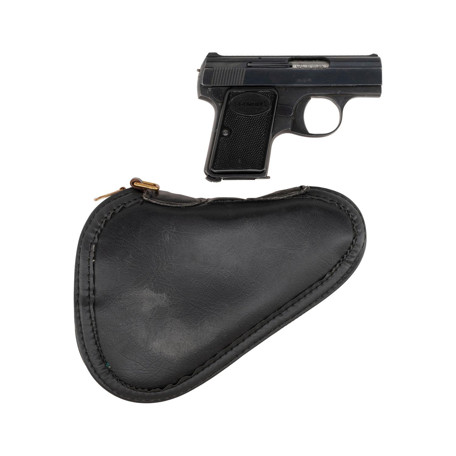 **Baby Browning Pistol with Browning Pistol Rug