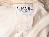 CHANEL, CREAM TWEED CARDIGAN JACKET
