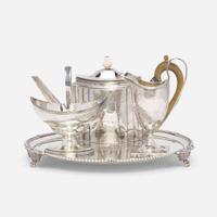 A group of four George III sterling silver tablewares Various makers, London, dates ranging 1793-1815