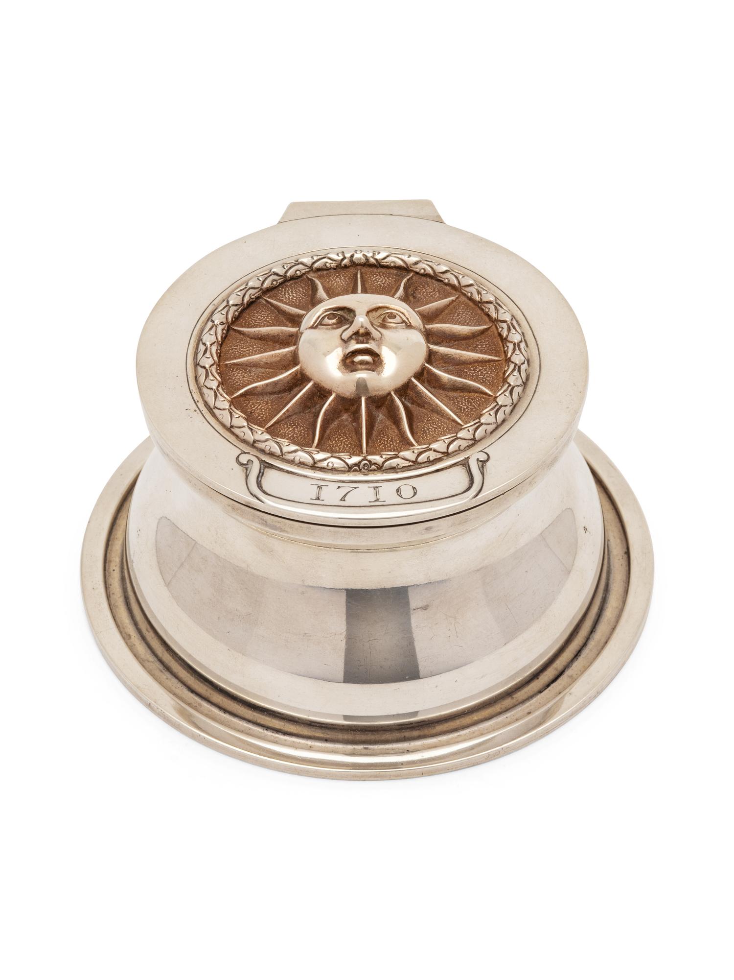 An English Silver Inkwell