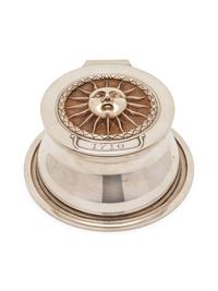 An English Silver Inkwell