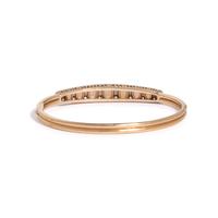 GOLD, OPAL, AND DIAMOND BANGLE BRACELET