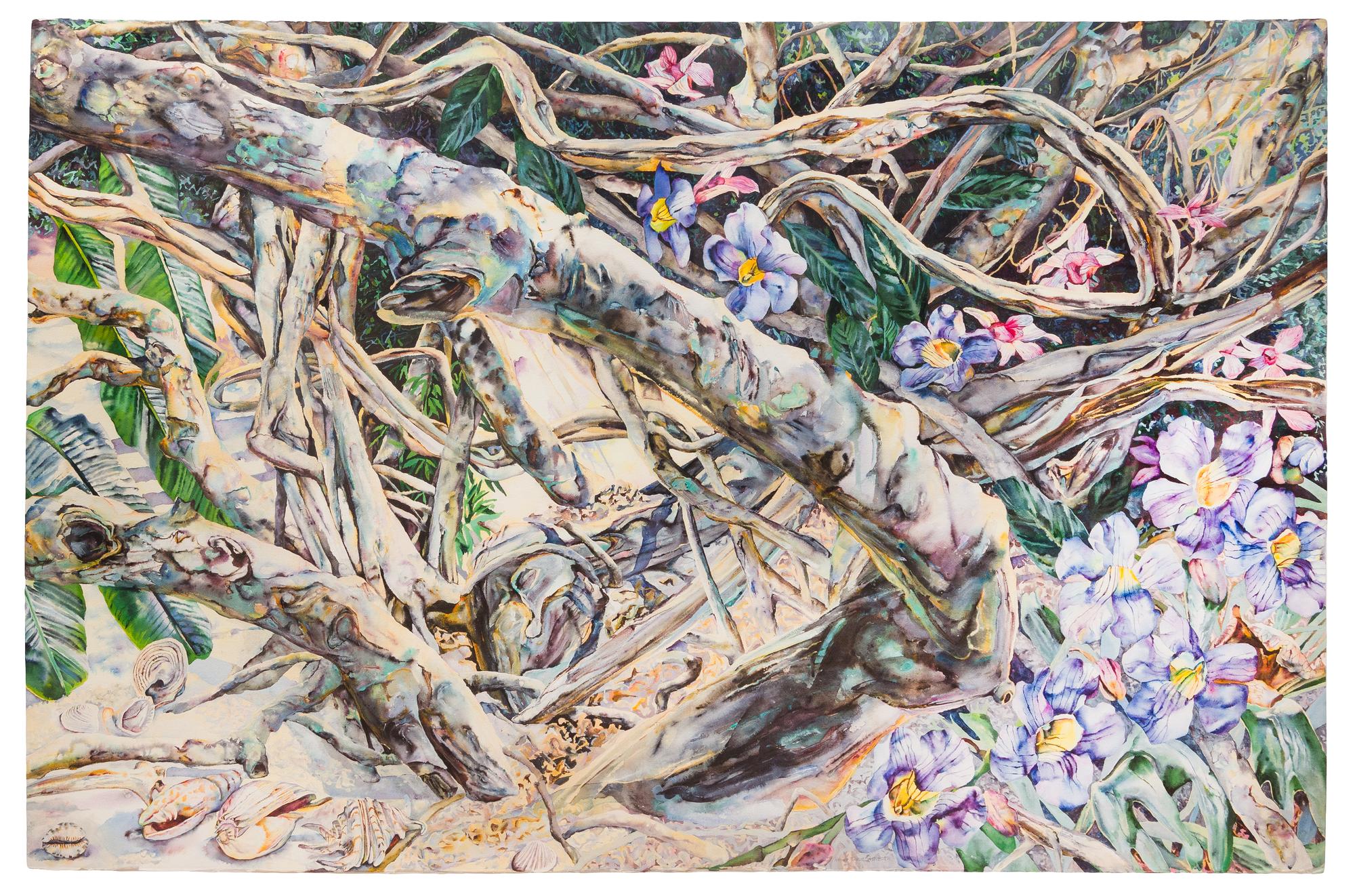 Patricia Tobacco Forrester, (American, b. 1940), On the Beach (Queros), 1987