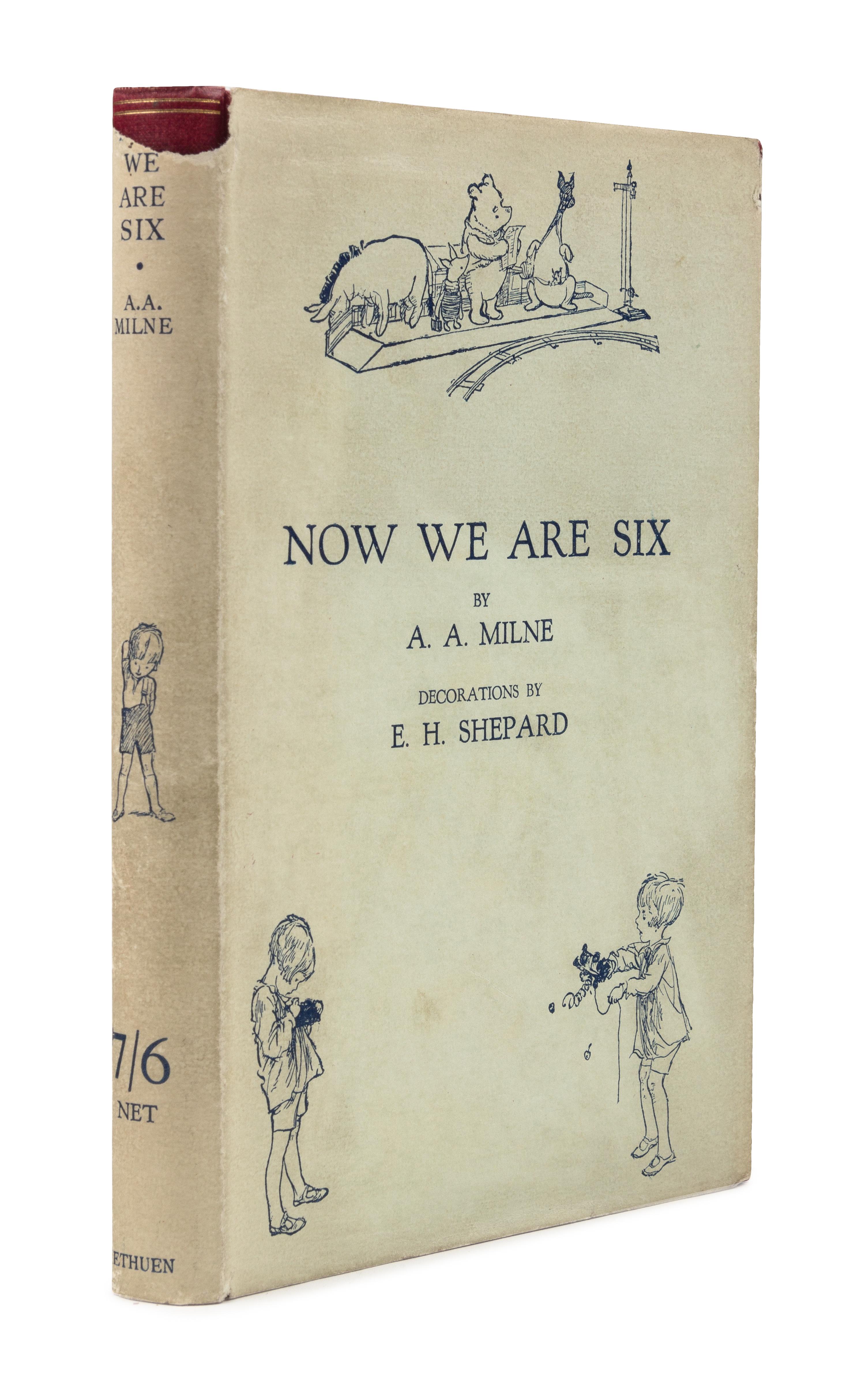 MILNE, Alan Alexander (1882-1956). Now We Are Six. London: Methuen & Co., 1927.