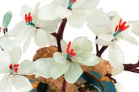 Ten Chinese Hardstone Models of Trees on Cloisonné Bases