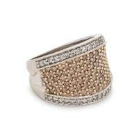 COLORED DIAMOND AND DIAMOND RING