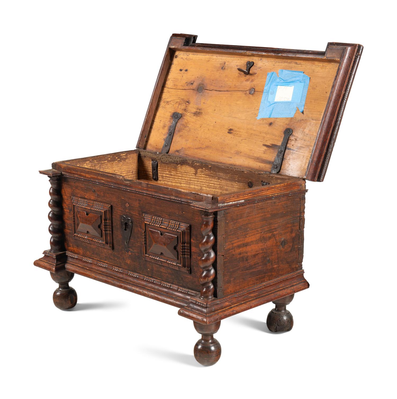 A Charles II Carved Oak Chest