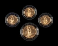 A Group of Four Gold Eagle Proof Coins
