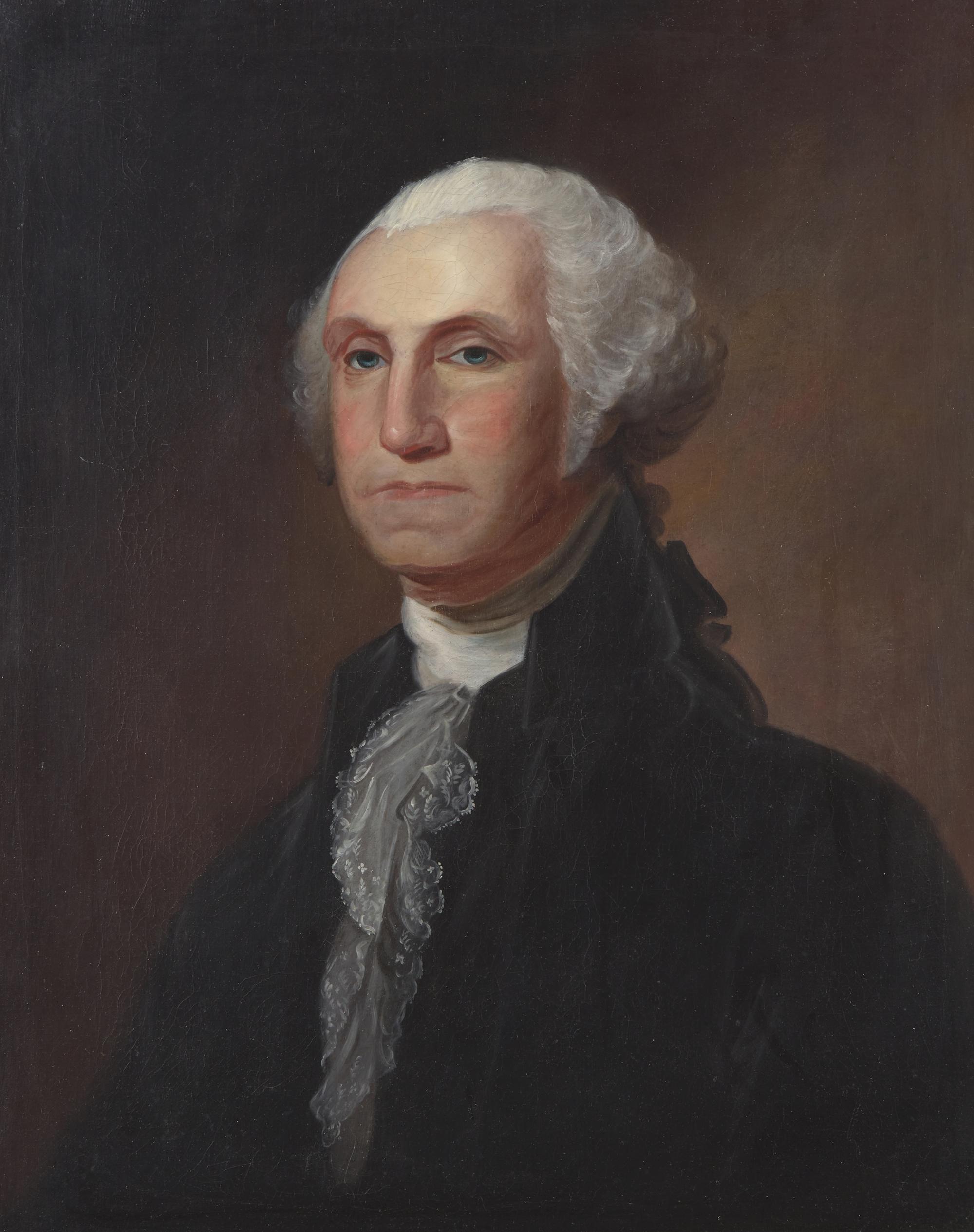 American School 19th Century, After Gilbert Stuart (1755-1828), Portrait of George Washington