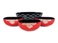 A Group of Four Lacquered Bowls — 21ST CENTURY