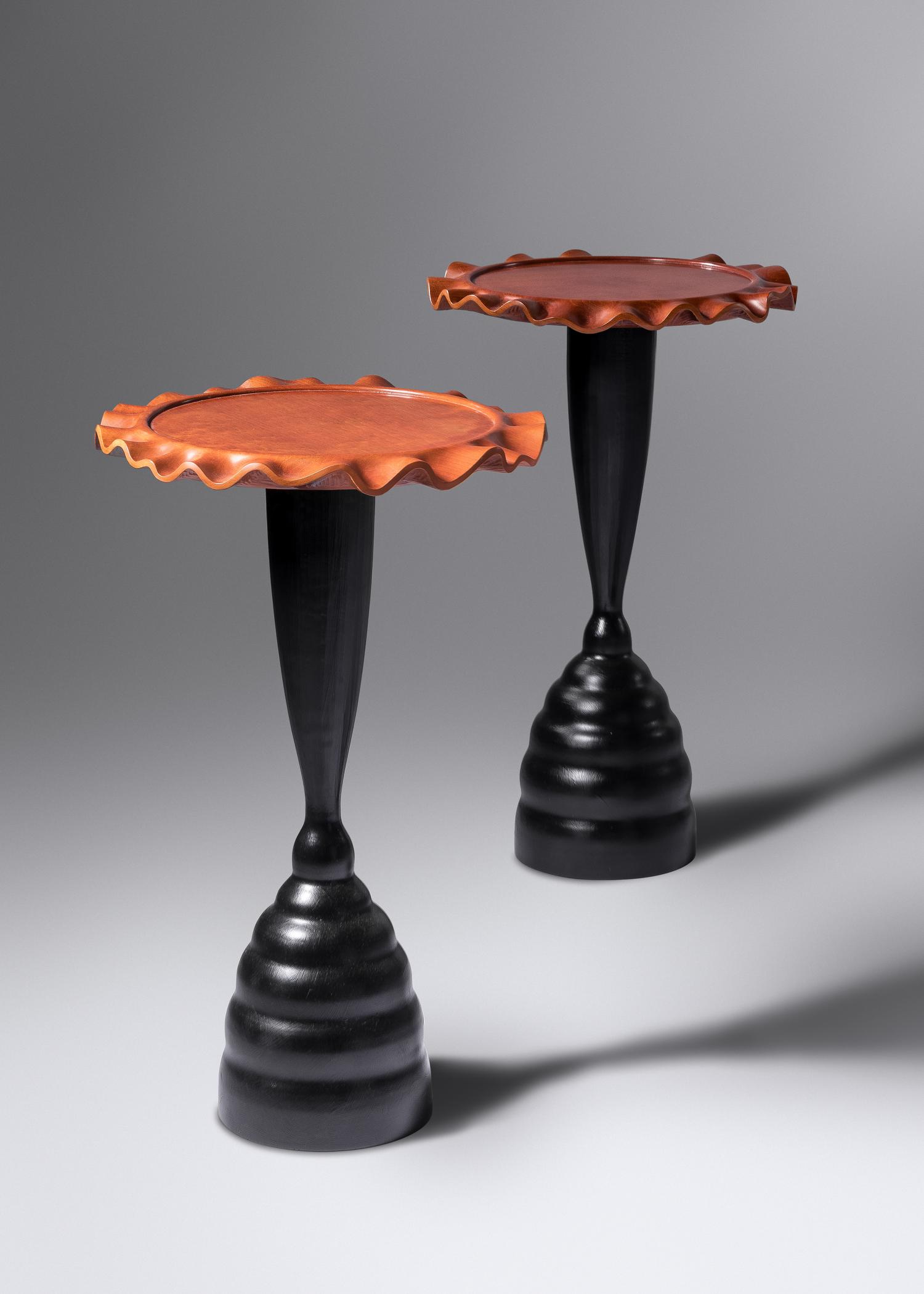Pair of Pedestal Tables, 2001