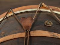 A Paint Decorated and Parcel Gilt 1812 Parade Bass Drum