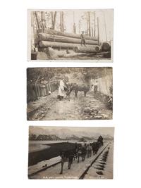 [EARLY PHOTOGRAPHY]. Assorted group of paper photographs featuring occupational, naval, and other interesting subjects, including: