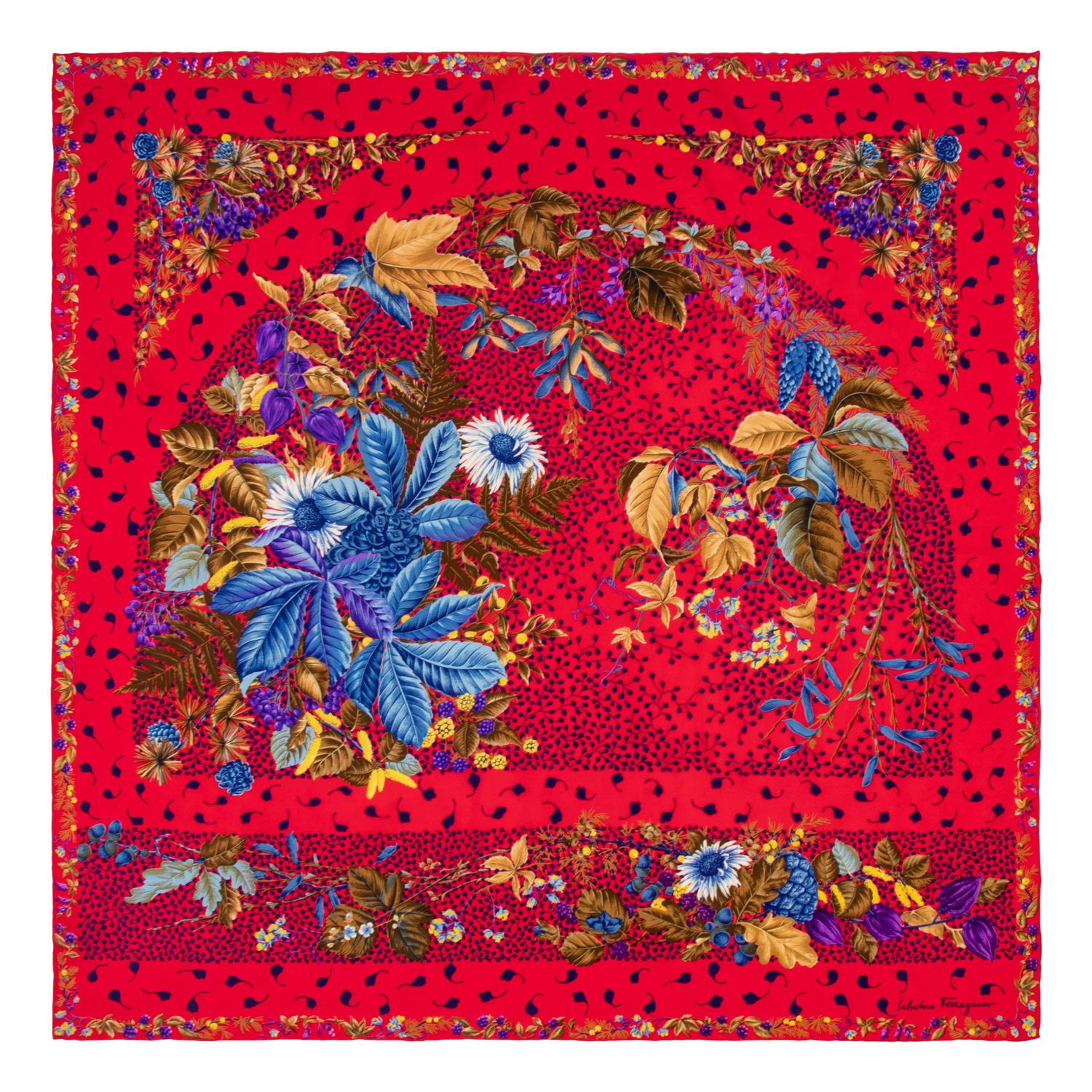 Seven Designer Silk Scarves