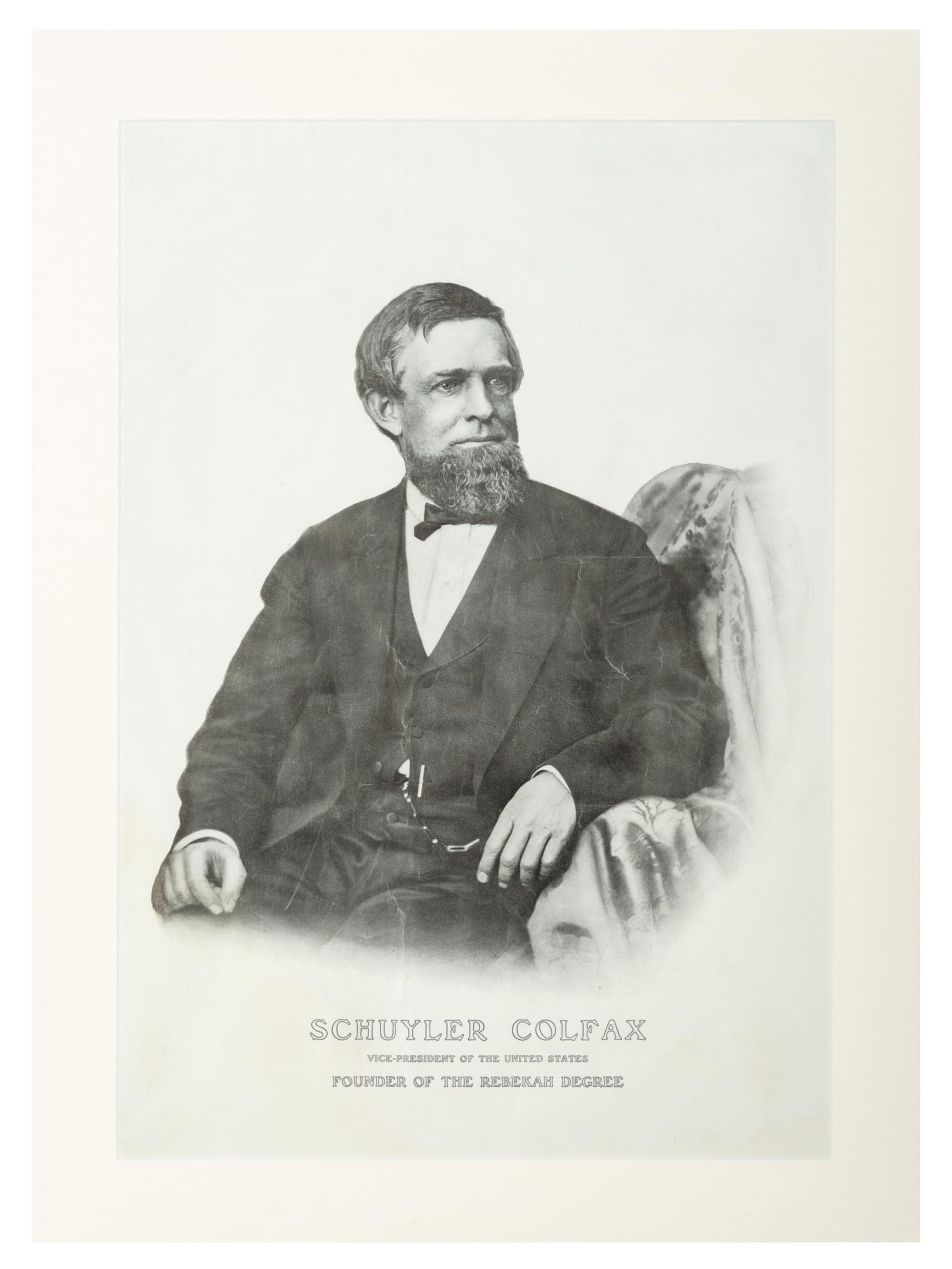 [CIVIL WAR]. A group of 7 engravings of politicians and other notable figures, including Schuyler COLFAX, George McCLELLAN, and Horace GREELEY, comprising: