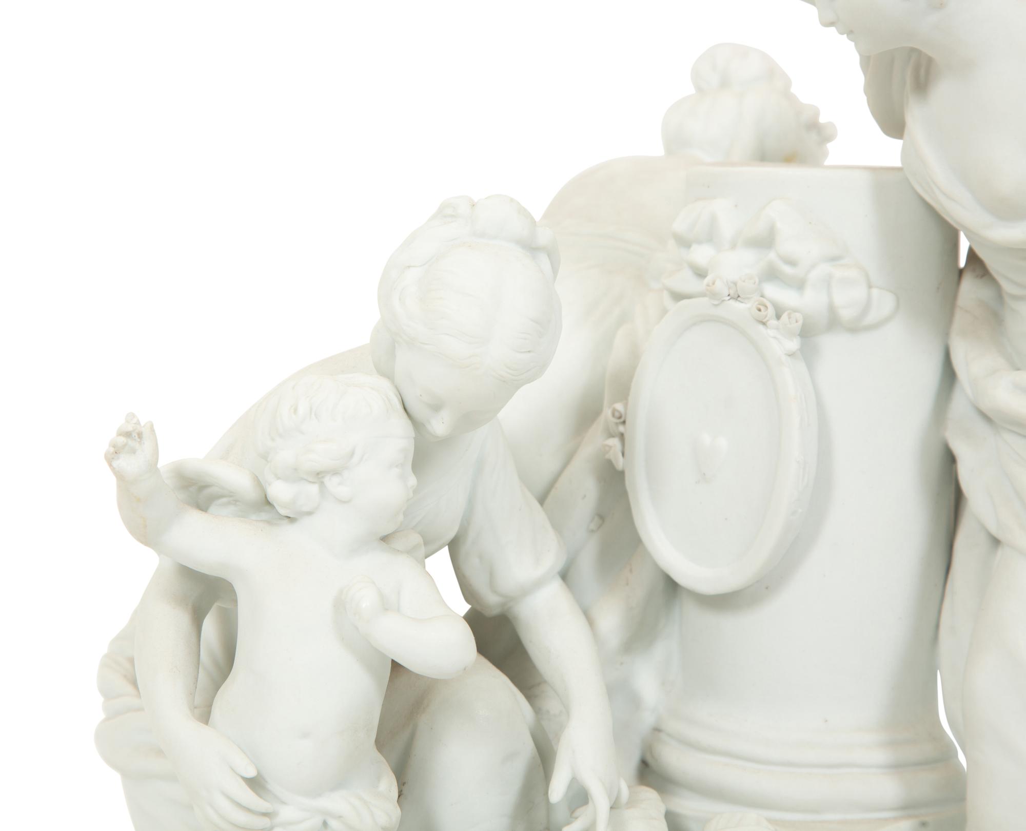 A Sèvres Style Biscuit Porcelain Group