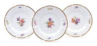 A Set of Eleven German Porcelain Plates