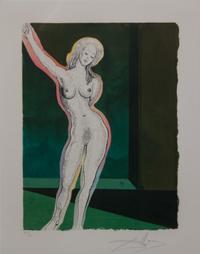 Salvador Dali, (Spanish, 1904-1989), Brave Cecile, from Three Plays by the Marquis de Sade Allegory, 1969