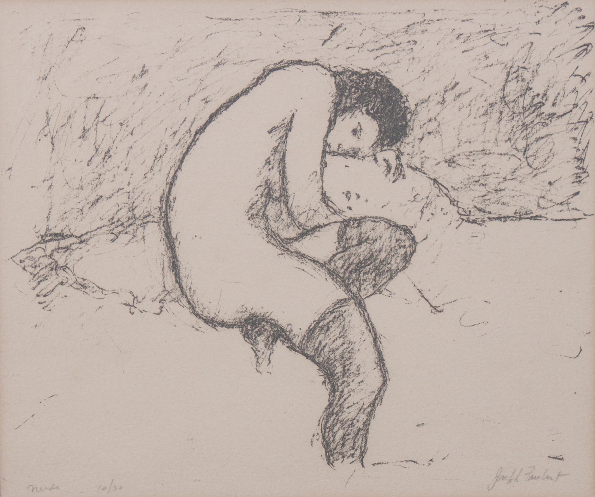 Joseph Friebert, (Wisconsin, 1908-2002), Nude and Waiting, 1972 (two works)