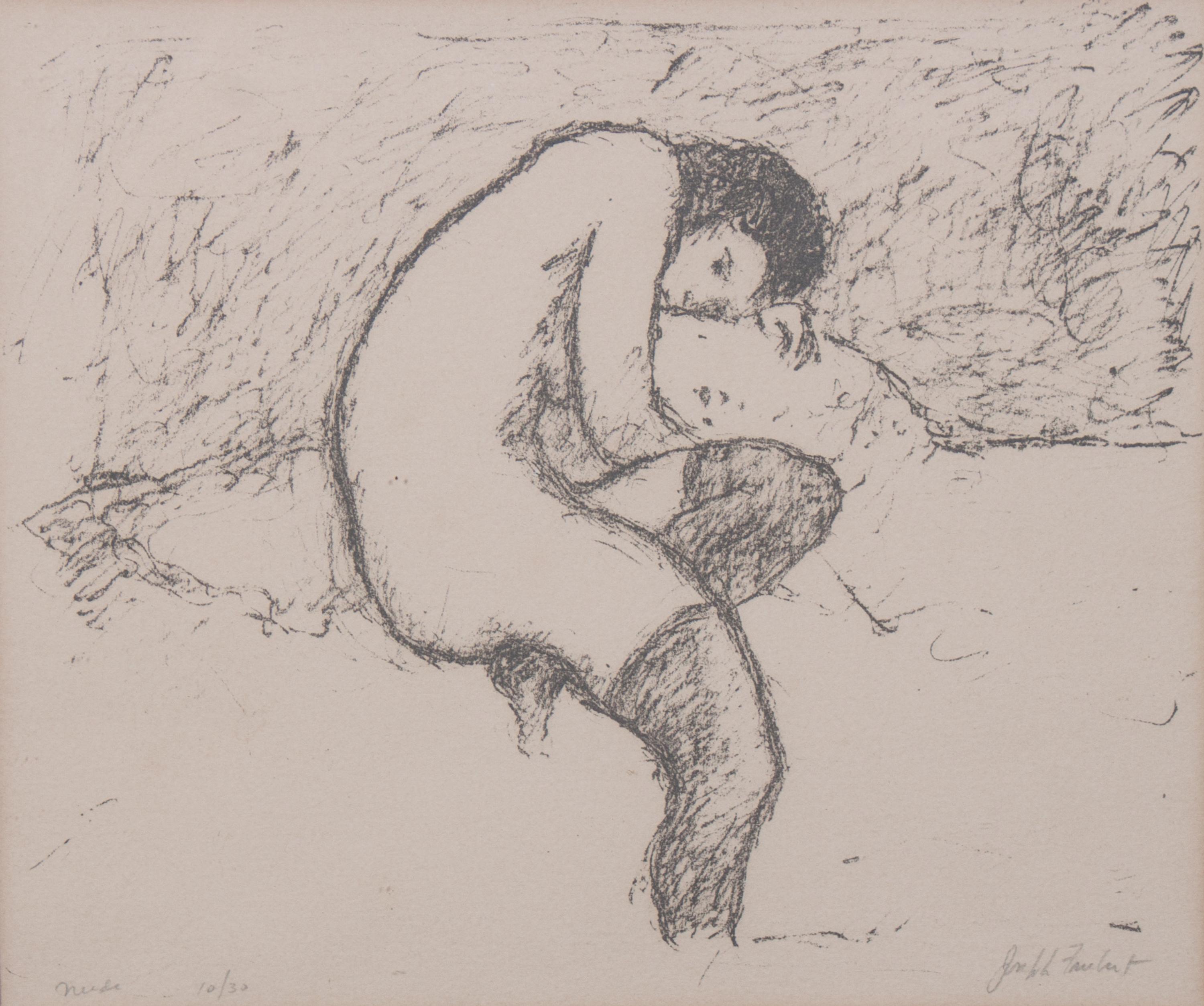 Joseph Friebert, (Wisconsin, 1908-2002), Nude and Waiting, 1972 (two works)