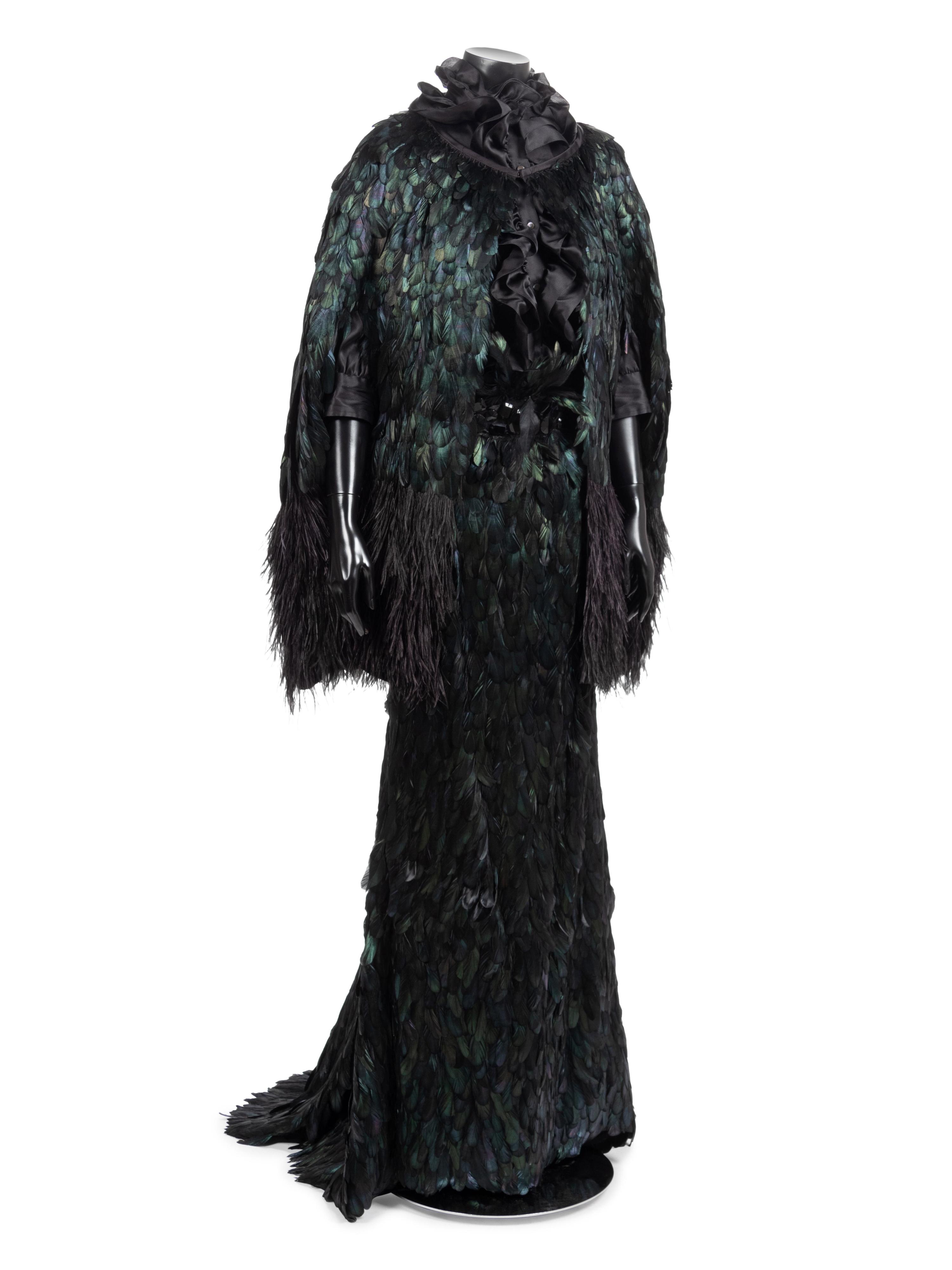 Naeem Khan Black Feather Ensemble, 1990-2000s